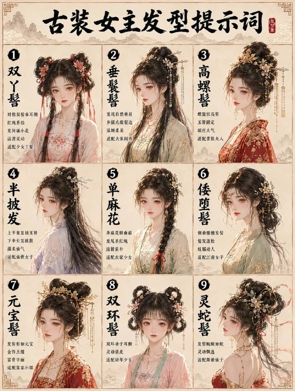 古装女主发型古装女主发型