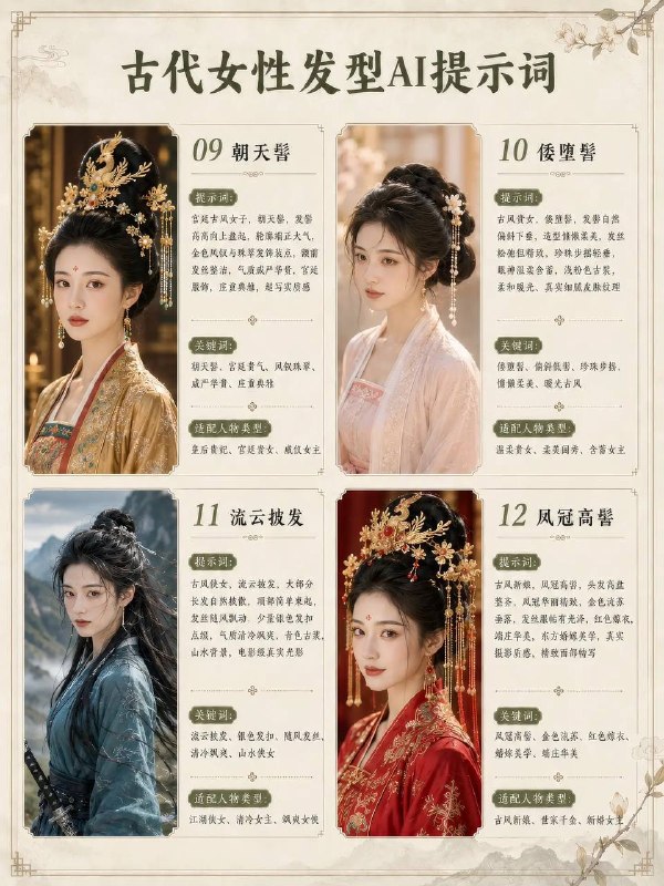 古代女性发型古代女性发型
