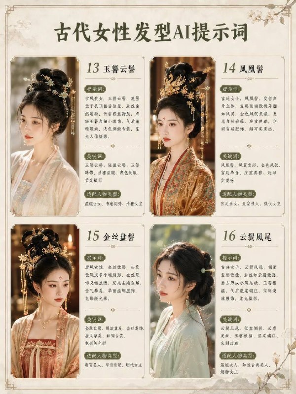 古代女性发型古代女性发型