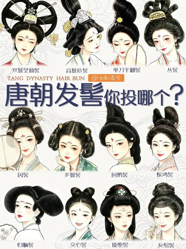 唐朝发髻唐朝发髻