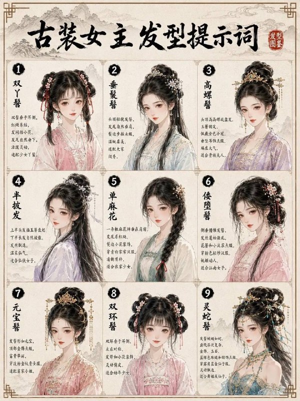 古代女主发型古代女主发型