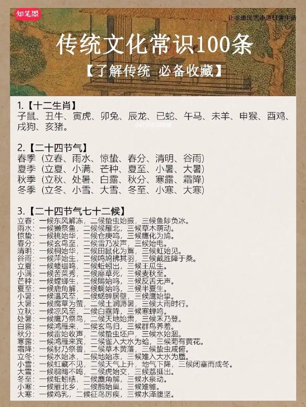 传统文化知识传统文化知识