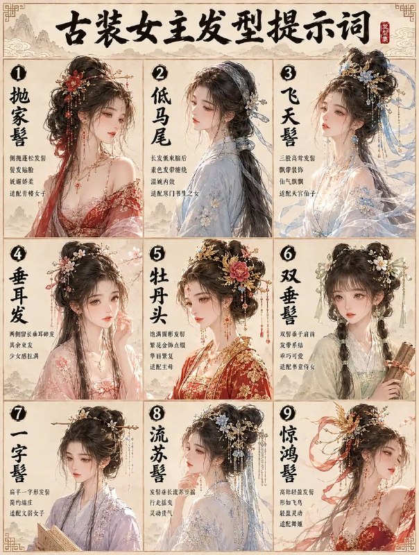 古装女主发型古装女主发型