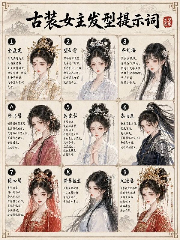 古代女主发型古代女主发型