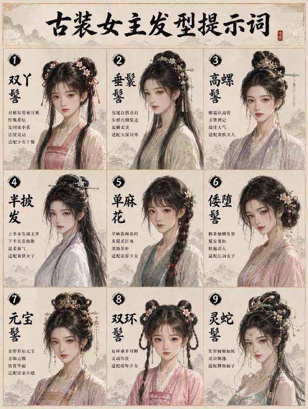 古装女主发型古装女主发型