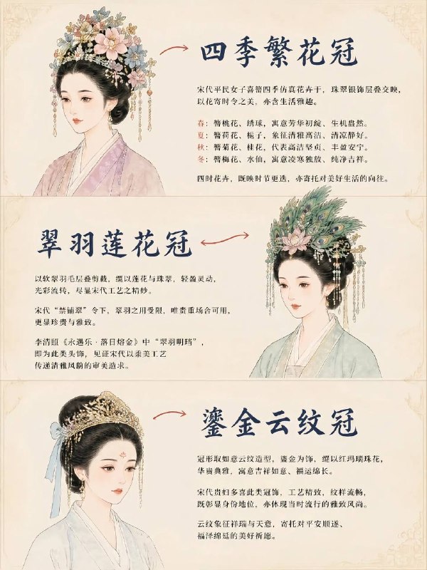 宋代女子冠饰宋代女子冠饰