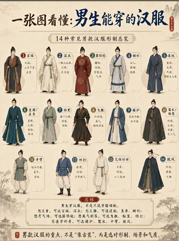 男生能穿的汉服男生能穿的汉服