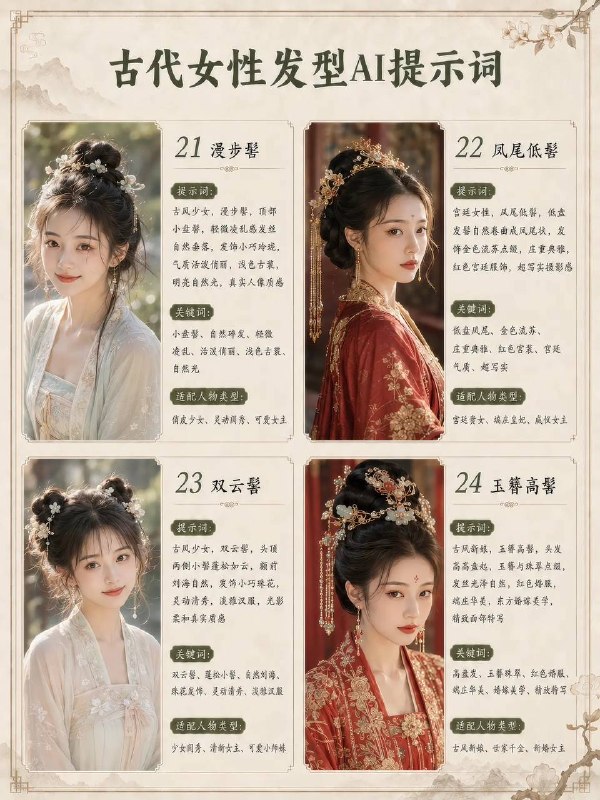 古代女性发型古代女性发型