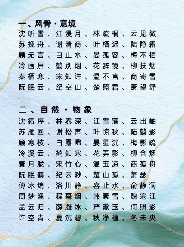 女主名女主名