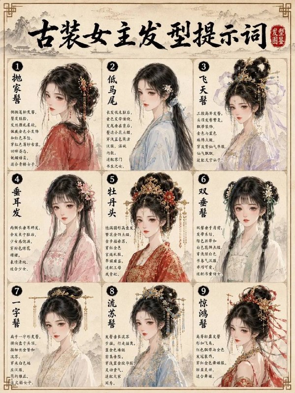 古代女主发型古代女主发型