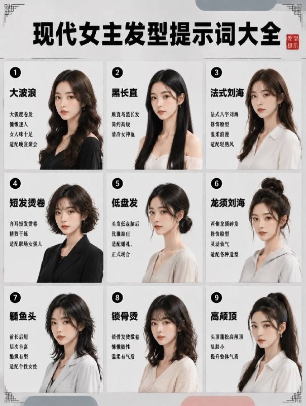 现代女主发型现代女主发型