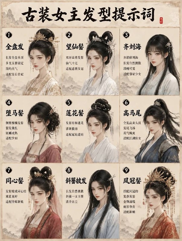 古装女主发型古装女主发型