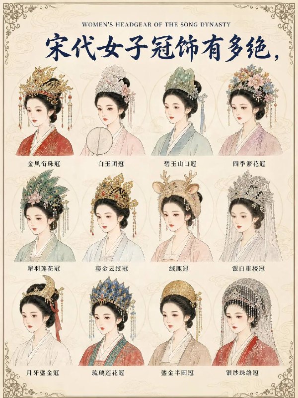 宋代女子冠饰宋代女子冠饰