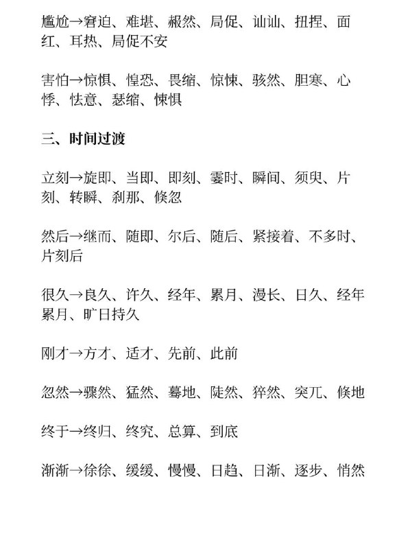 写小说的高频替换词～写小说的高频替换词～