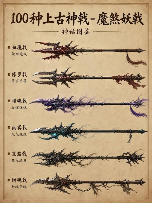 100 种上古神戟100 种上古神戟