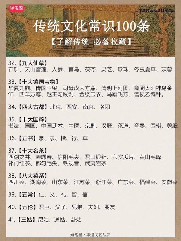 传统文化知识传统文化知识