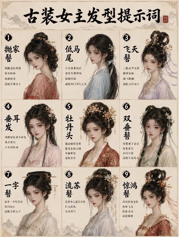 古装女主发型古装女主发型