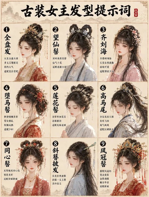 古装女主发型古装女主发型