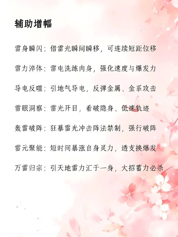 雷系异能雷系异能