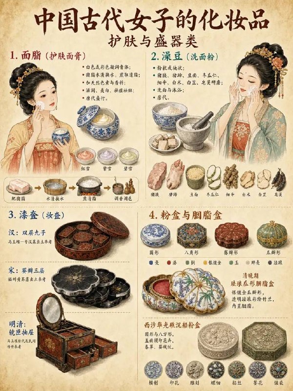 古代女子化妆品古代女子化妆品