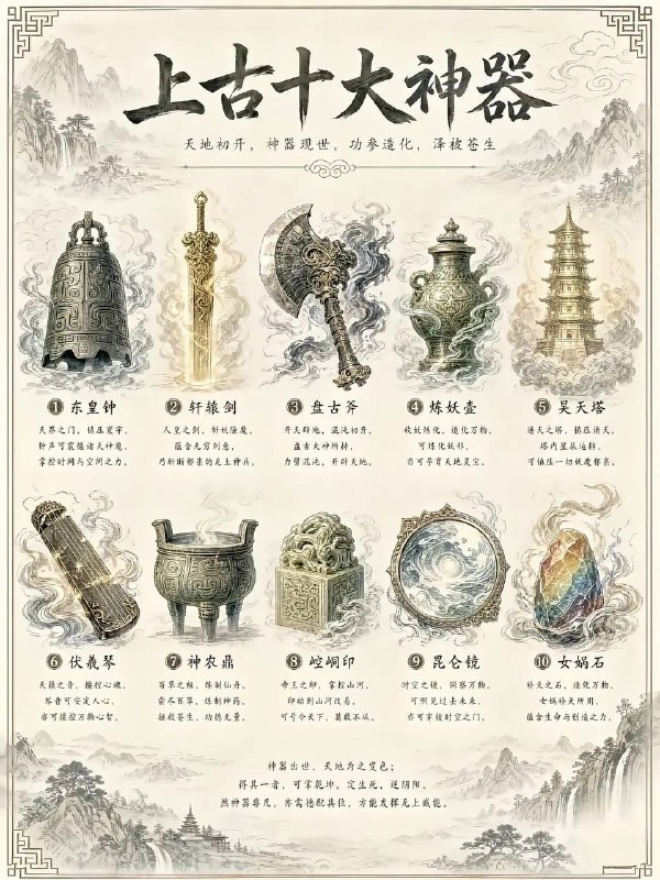 上古十大神器上古十大神器