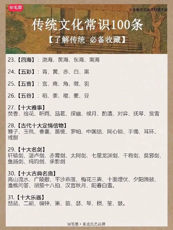 传统文化知识传统文化知识